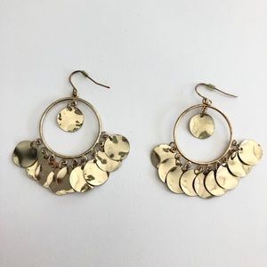🌞 Gold Earrings w/ Multiple Dangling Circles
